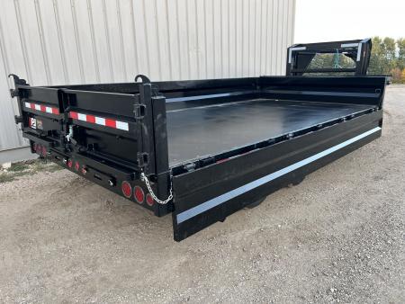 New 2027 PJ Trailers 16' D8 Gooseneck Deckover Dump Trailer