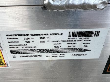 New 2027 H&H Trailers 24' Tandem Aluminum Utility Trailer