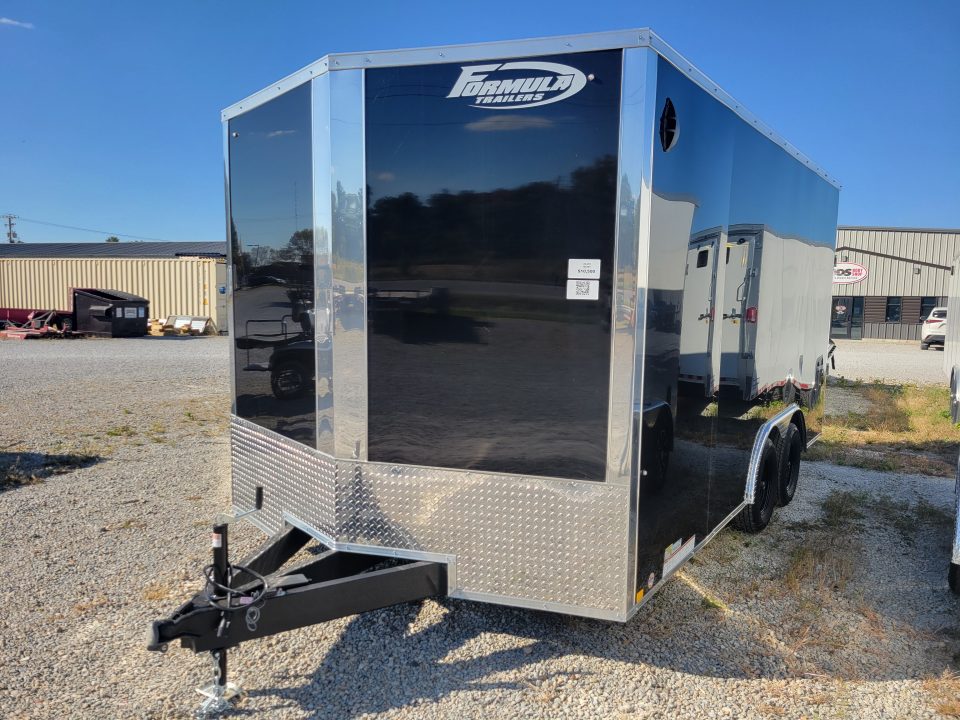 New 2027 Formula Trailers 8.5x16 Traverse Flat Top V-Nose Car Hauler Cargo / Enclosed Trailer