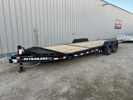 New 2027 PJ Trailers 22' TY I-Beam Tiltbed Equipment Tilt Trailer