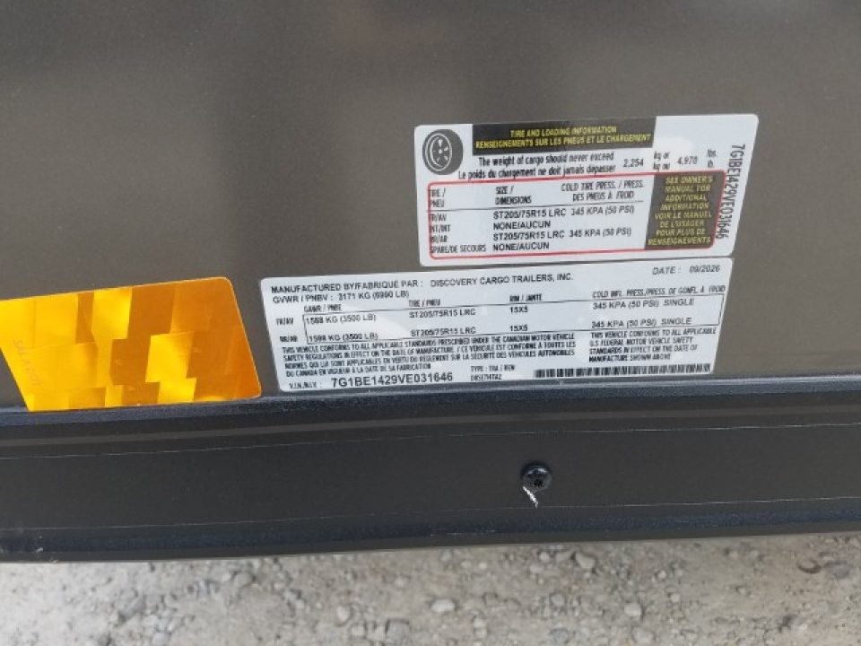New 2027 Discovery Trailers 714TA2 Rover SE Trailer Cargo / Enclosed Trailer