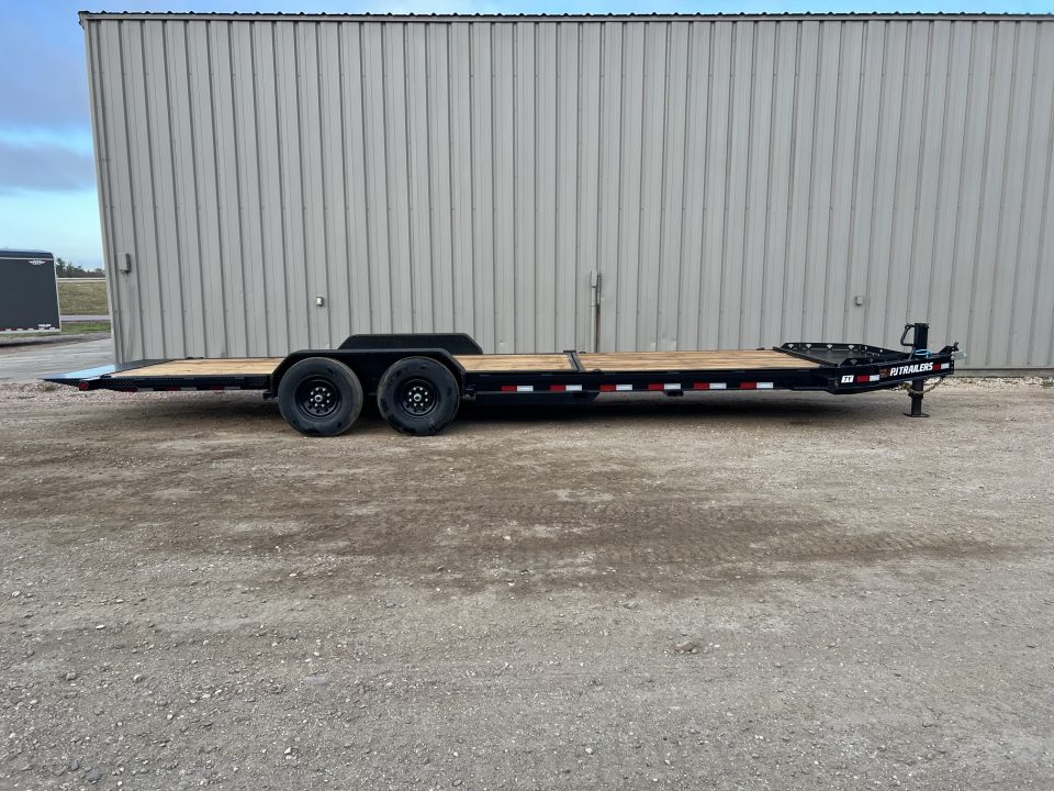 New 2027 PJ Trailers 24' TY I-Beam Tiltbed Equipment Tilt Trailer