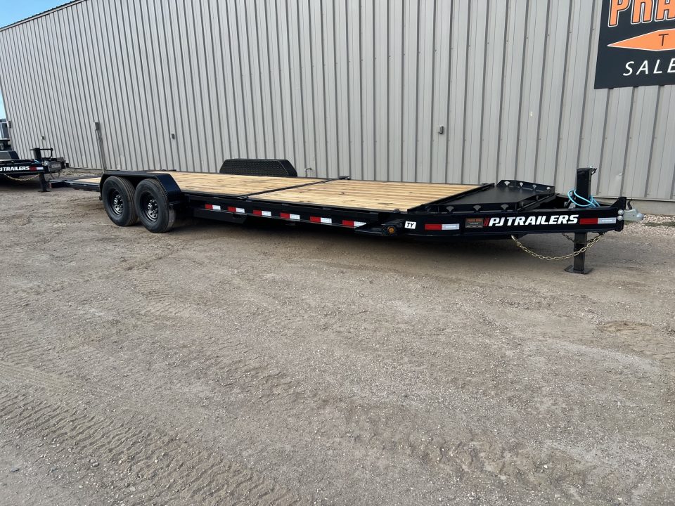 New 2027 PJ Trailers 24' TY I-Beam Tiltbed Equipment Tilt Trailer