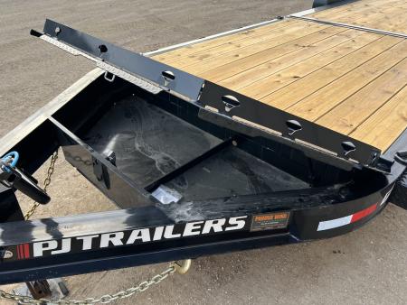 New 2027 PJ Trailers 24' TY I-Beam Tiltbed Equipment Tilt Trailer