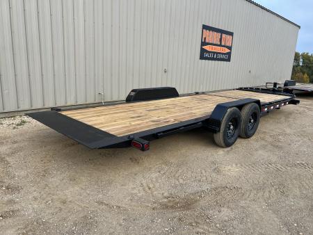New 2027 PJ Trailers 24' TY I-Beam Tiltbed Equipment Tilt Trailer