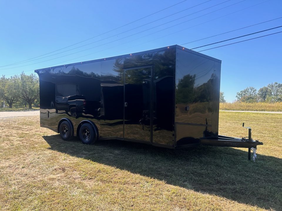 New 2027 8.5X20 Race Trailer - Finished Interior-5200LB Torsion Axle-Blackout-Car/ Racing Trailer