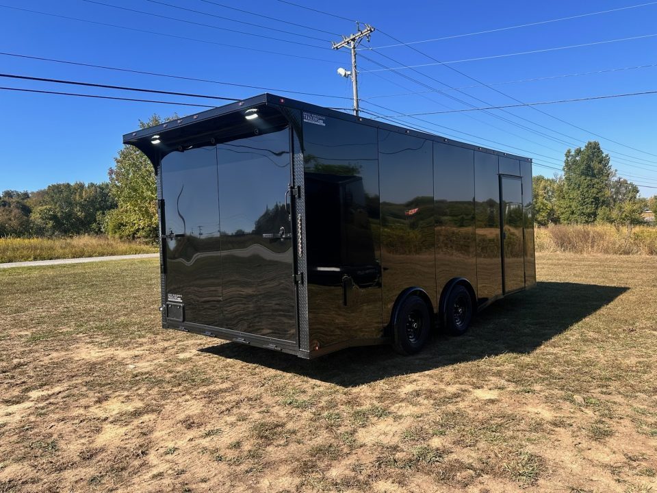 New 2027 8.5X20 Race Trailer - Finished Interior-5200LB Torsion Axle-Blackout-Car/ Racing Trailer