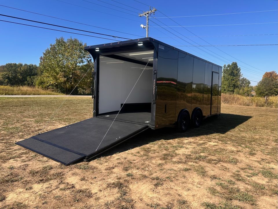 New 2027 8.5X20 Race Trailer - Finished Interior-5200LB Torsion Axle-Blackout-Car/ Racing Trailer