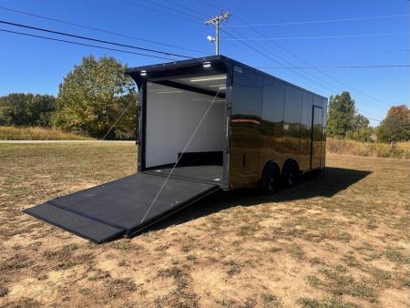 New 2027 8.5X20 Race Trailer - Finished Interior-5200LB Torsion Axle-Blackout-Car/ Racing Trailer