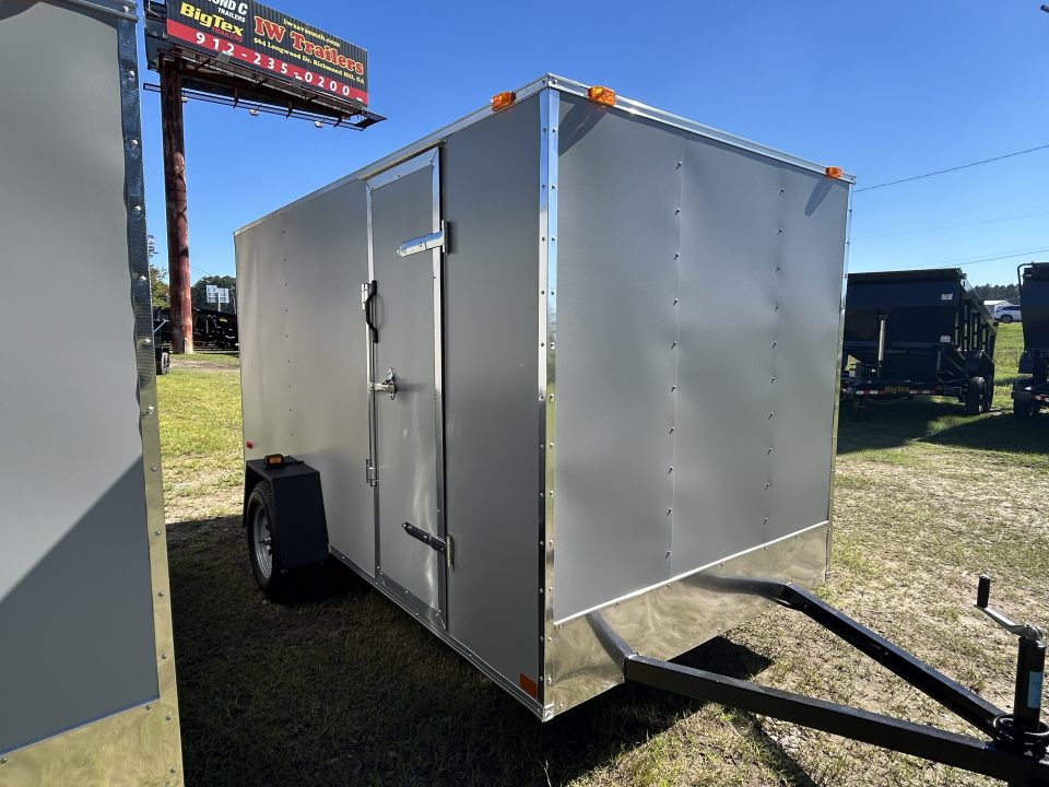 New 2027 Covered Wagon 6x12 Economy / Residential Cargo Trailer w/Ramp