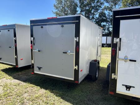 New 2027 Covered Wagon 6x12 Economy / Residential Cargo Trailer w/Ramp