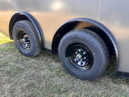 New 2027 8.5X18 Race Trailer - Finished Interior-5200LB Torsion Axle-Charcoal Poly-Blackout