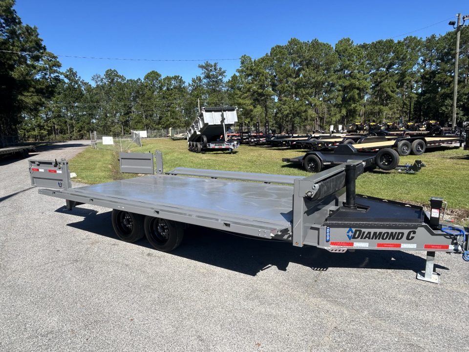 New 2027 Diamond C DOD208 Dump Trailer, 96" X 16', with 22" Fold Down Sides, 8K Axles, 7ga Floor , Telescopic Lift