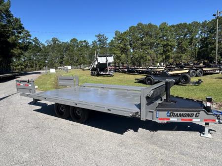New 2027 Diamond C DOD208 Dump Trailer, 96" X 16', with 22" Fold Down Sides, 8K Axles, 7ga Floor , Telescopic Lift