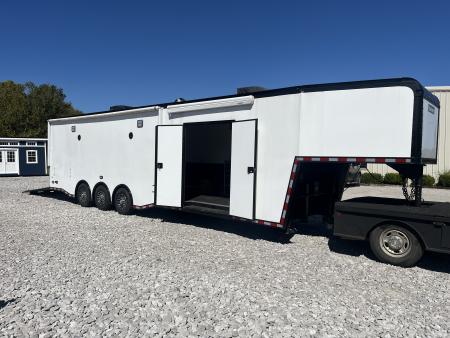 Used 2023 Haulmark EDGE 8.5X40 GOOSENECK RACE TRAILER Car / Racing Trailer