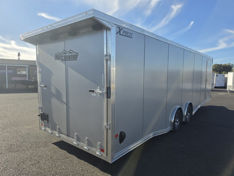 New 2027 ALCOM 8.5X28 Car/Racing Trailer w/ Side Escape Door 10K GVWR