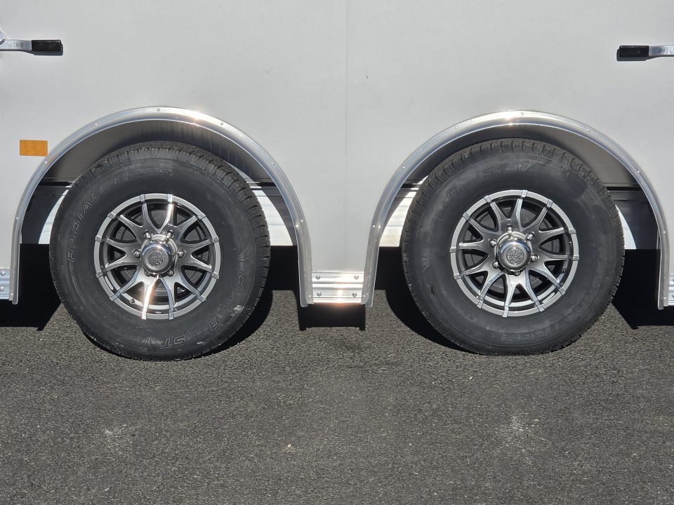 New 2027 ALCOM 8.5X28 Car/Racing Trailer w/ Side Escape Door 10K GVWR