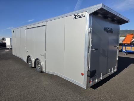 New 2027 ALCOM 8.5X28 Car/Racing Trailer w/ Side Escape Door 10K GVWR