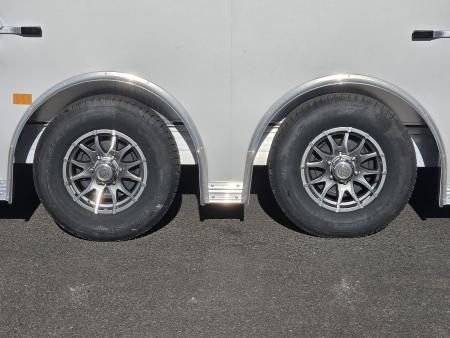 New 2027 ALCOM 8.5X28 Car/Racing Trailer w/ Side Escape Door 10K GVWR