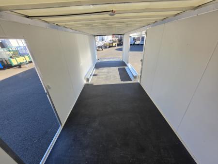 New 2027 ALCOM 8.5X28 Car/Racing Trailer w/ Side Escape Door 10K GVWR