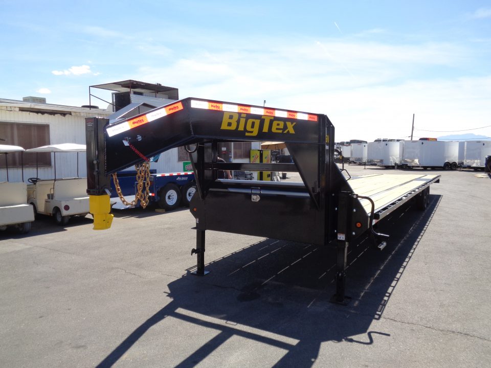 New 2027 Big Tex Trailer * 14GN-40STA * 40ft Single Wheel Tandem Axle Straight Deck Gooseneck Trailer