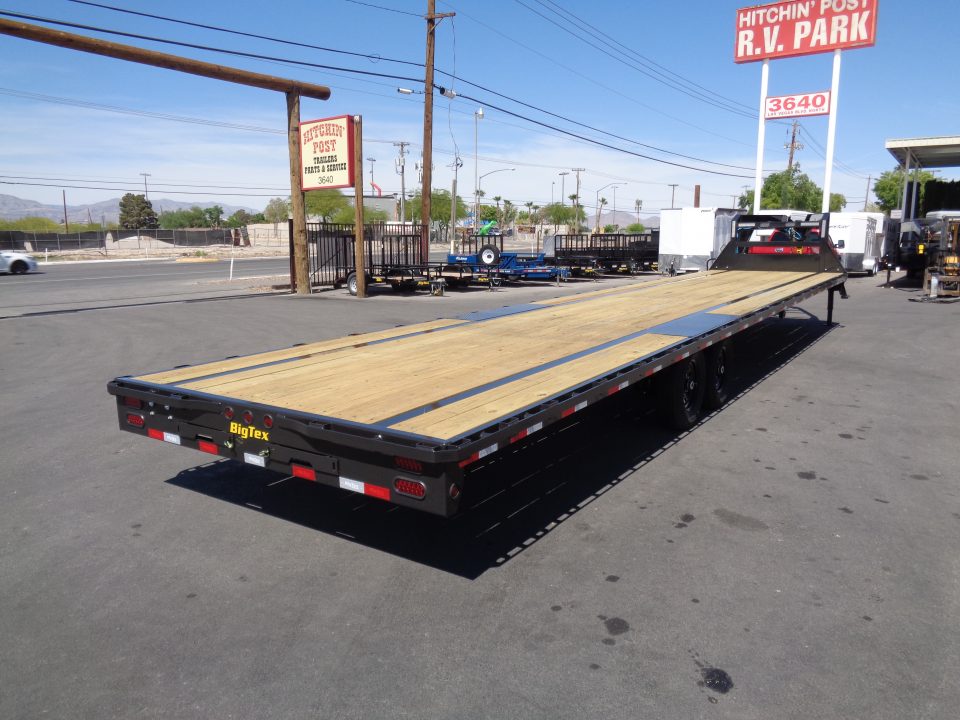 New 2027 Big Tex Trailer * 14GN-40STA * 40ft Single Wheel Tandem Axle Straight Deck Gooseneck Trailer