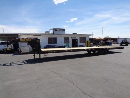 New 2027 Big Tex Trailer * 14GN-40STA * 40ft Single Wheel Tandem Axle Straight Deck Gooseneck Trailer