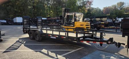 New 7x 20 Sure-Trac HD Tube Top Utility Trailer 14k