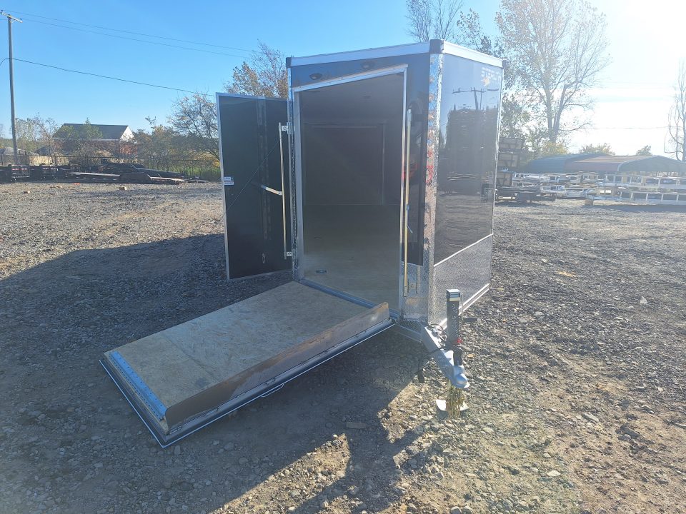 New 7x29 Stealth Trailers 4 place Snowmobile Trailer Aluminum PREMIUM