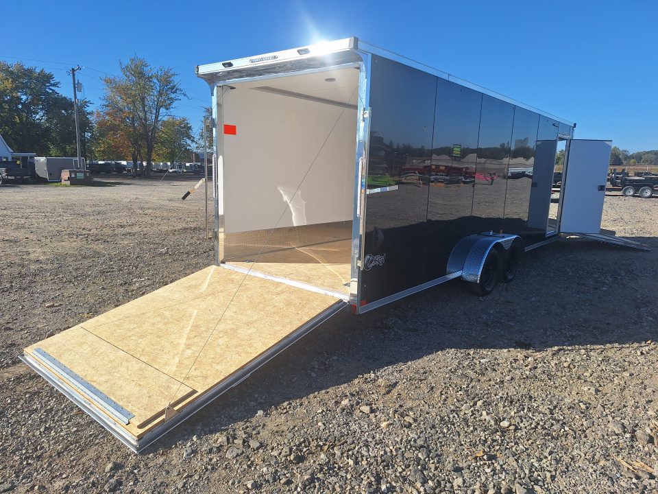 New 7x29 Stealth Trailers 4 place Snowmobile Trailer Aluminum PREMIUM