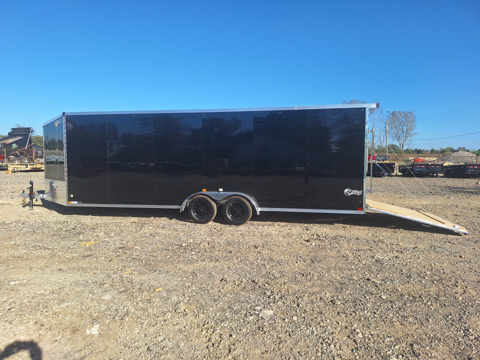 New 7x29 Stealth Trailers 4 place Snowmobile Trailer Aluminum PREMIUM