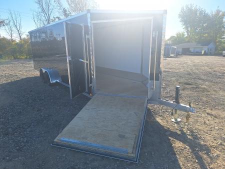New 7x29 Stealth Trailers 4 place Snowmobile Trailer Aluminum PREMIUM