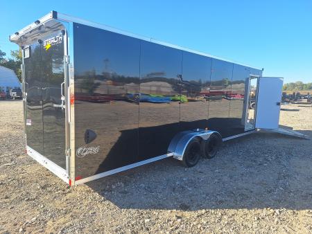 New 7x29 Stealth Trailers 4 place Snowmobile Trailer Aluminum PREMIUM