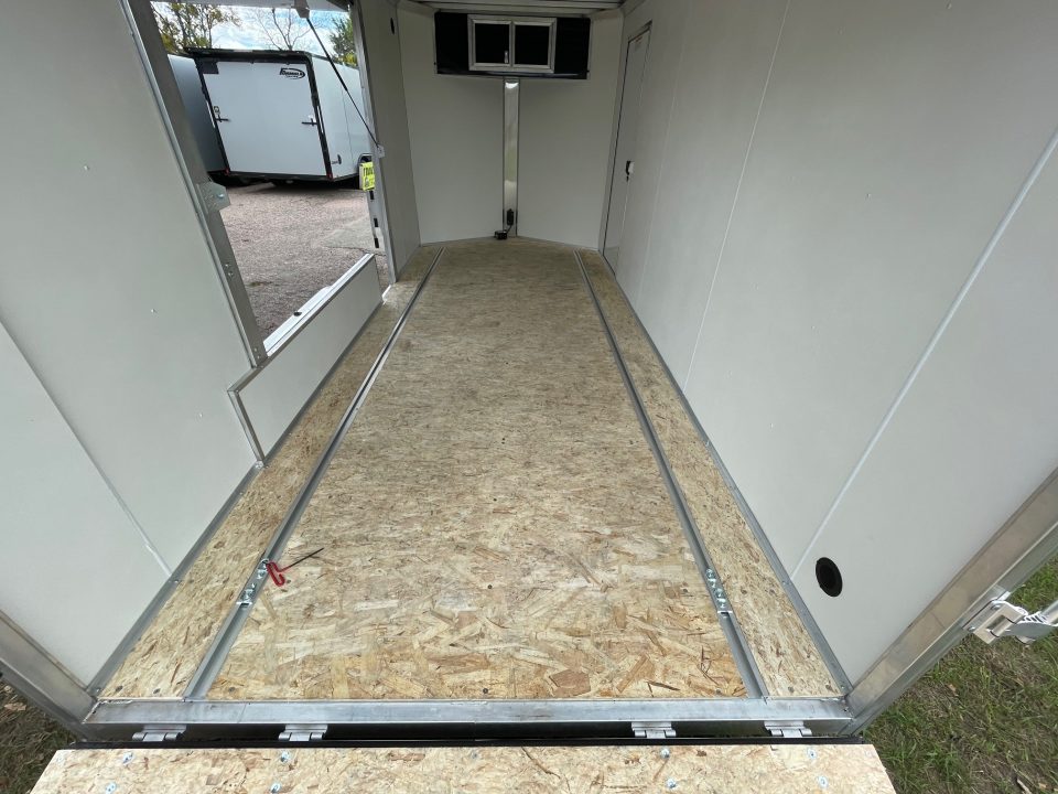 New 2027 ALCOM 7.4x16 All Aluminum Extra Height Cargo / Enclosed Trailer