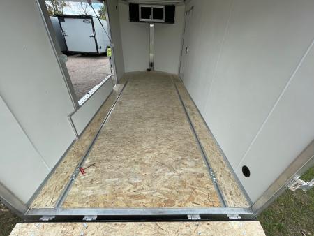 New 2027 ALCOM 7.4x16 All Aluminum Extra Height Cargo / Enclosed Trailer