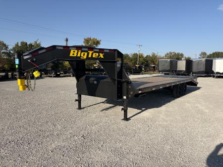 New 2027 BIG TEX TRAILERS 14GN-25D5A-MRBK (102  X 20' + 5') 15.9K Mega Ramp Flatbed Trailer