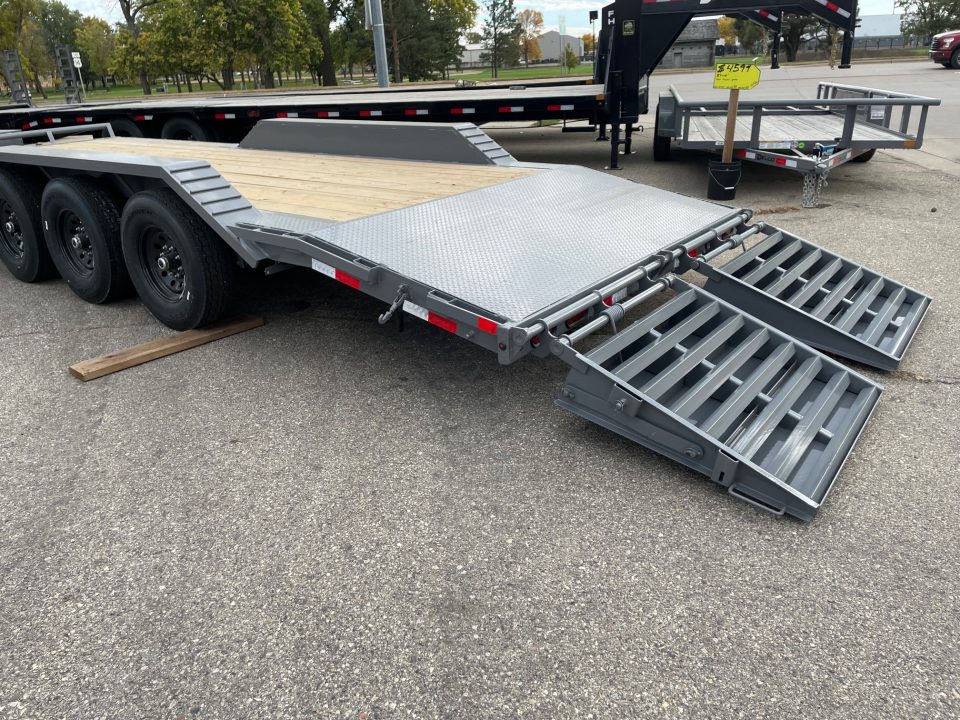 New 2027 Delco Trailers 102" wide X 24' Equipment Trailer 3-7ks Equipment Trailer