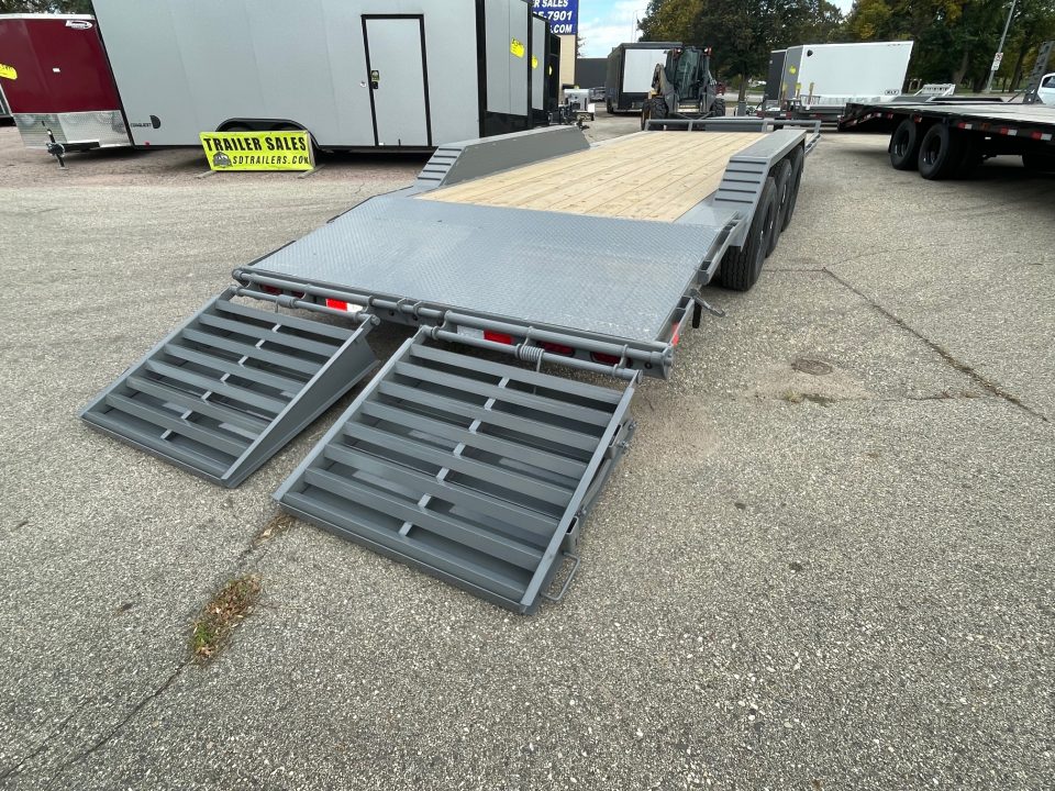 New 2027 Delco Trailers 102" wide X 24' Equipment Trailer 3-7ks Equipment Trailer