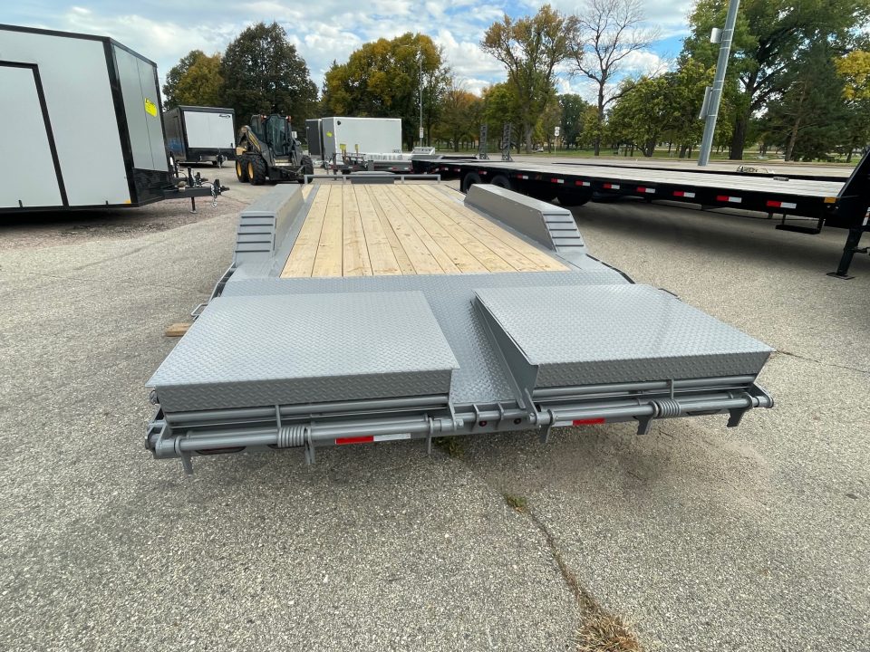 New 2027 Delco Trailers 102" wide X 24' Equipment Trailer 3-7ks Equipment Trailer