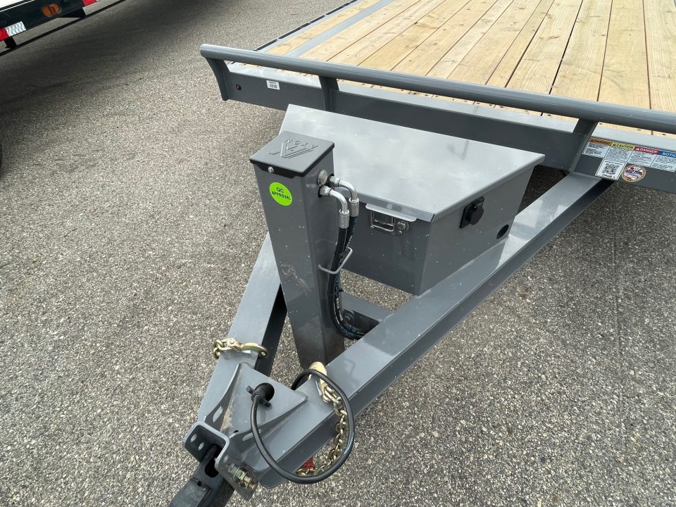 New 2027 Delco Trailers 102" wide X 24' Equipment Trailer 3-7ks Equipment Trailer