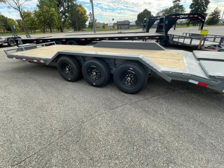 New 2027 Delco Trailers 102" wide X 24' Equipment Trailer 3-7ks Equipment Trailer