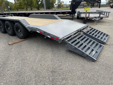 New 2027 Delco Trailers 102" wide X 24' Equipment Trailer 3-7ks Equipment Trailer