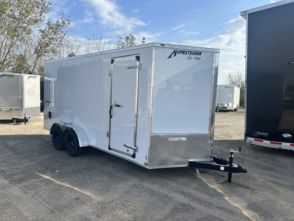 New 2027 Homesteader Trailer INTREPID 7 X 16 FT CARGO REAR RAMP DOOR 6.5 FT INT HEIGHT
