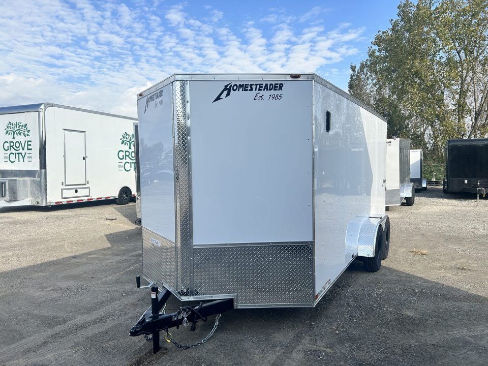 New 2027 Homesteader Trailer INTREPID 7 X 16 FT CARGO REAR RAMP DOOR 6.5 FT INT HEIGHT