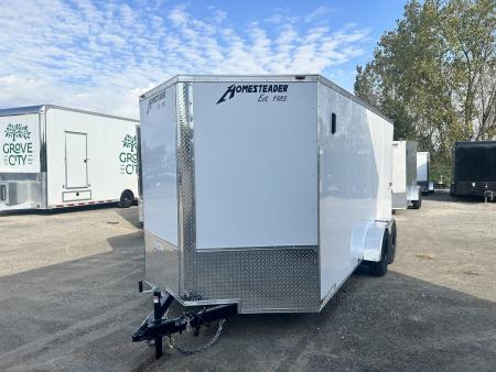 New 2027 Homesteader Trailer INTREPID 7 X 16 FT CARGO REAR RAMP DOOR 6.5 FT INT HEIGHT