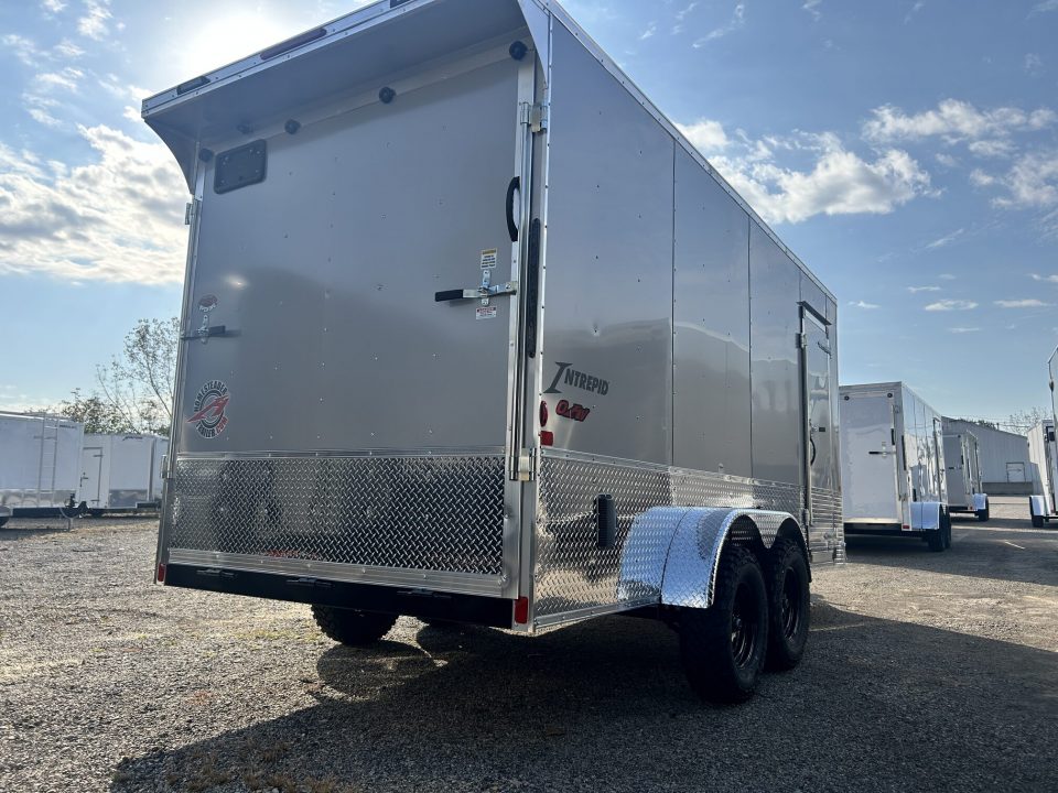 New 2027 Homesteader Trailer 7 X 16 FT INTREPID CARGO TRAILER OVERLAND PKG  7' INT HEIGHT WITH RAMP DOOR OHV REAR DOOR SPOILER