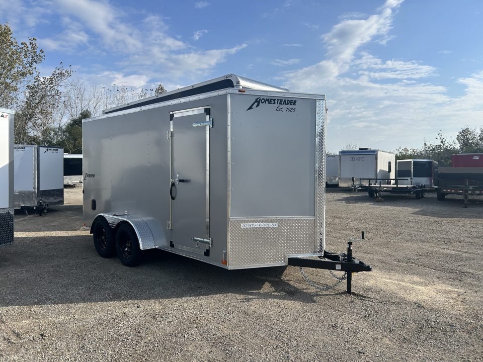 New 2027 Homesteader Trailer 7 X 14 FT INTREPID CARGO TRAILER 6 FT 6 IN INT HEIGHT RAMP DOOR