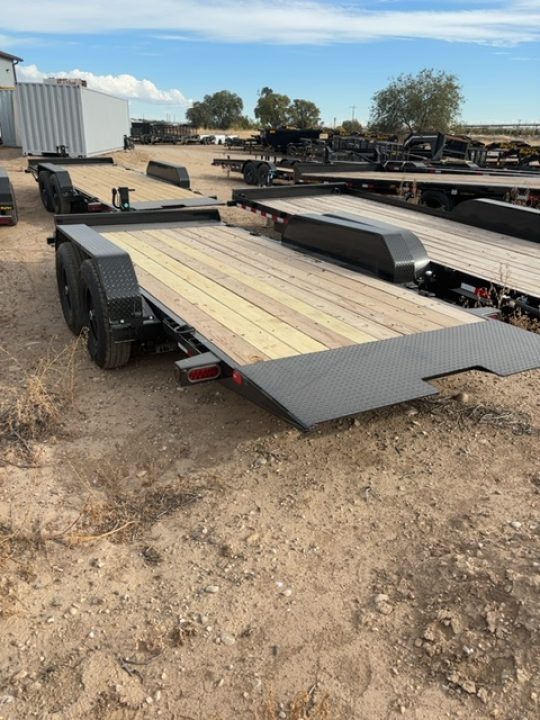 New 2026 Big Tex Trailers 7X16 TANDEM AXLE CAR HAULER 10K WITH SLIDE IN RAMPS