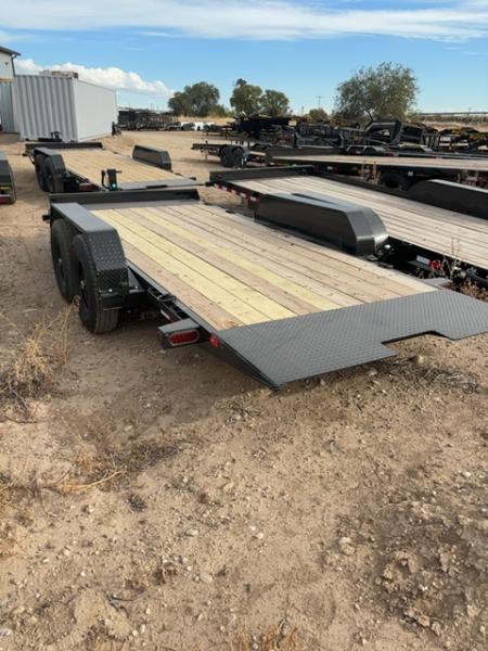New 2026 Big Tex Trailers 7X16 TANDEM AXLE CAR HAULER 10K WITH SLIDE IN RAMPS