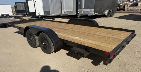 New 2027 Big Tex Trailers 7X18 TANDEM AXLE CAR HAULER TRAILER 7K W/SLIDE IN RAMPS